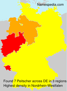 Surname Peitscher in Germany Surname Peitscher in Germany