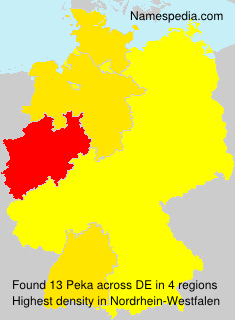 Surname Peka in Germany Surname Peka in Germany