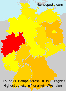 Surname Pempe in Germany Surname Pempe in Germany