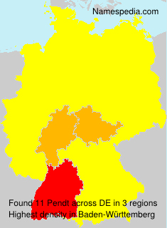 Surname Pendt in Germany Surname Pendt in Germany