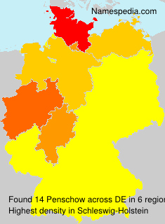 Surname Penschow in Germany Surname Penschow in Germany
