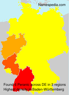 Surname Peranic in Germany Surname Peranic in Germany