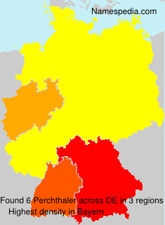 Surname Perchthaler in Germany Surname Perchthaler in Germany