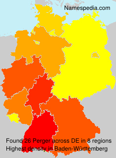 Surname Perger in Germany Surname Perger in Germany