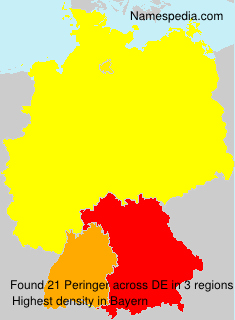 Surname Peringer in Germany Surname Peringer in Germany