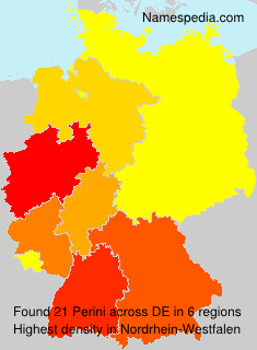 Surname Perini in Germany Surname Perini in Germany