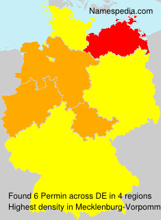 Surname Permin in Germany Surname Permin in Germany