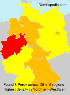Surname Perov in Germany Surname Perov in Germany