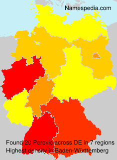 Surname Perovic in Germany Surname Perovic in Germany
