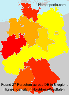 Surname Perschon in Germany Surname Perschon in Germany
