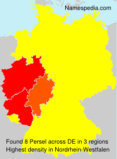 Surname Persel in Germany Surname Persel in Germany