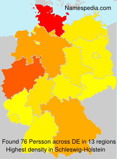 Surname Persson in Germany Surname Persson in Germany