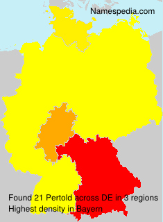 Surname Pertold in Germany Surname Pertold in Germany
