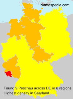 Surname Peschau in Germany Surname Peschau in Germany