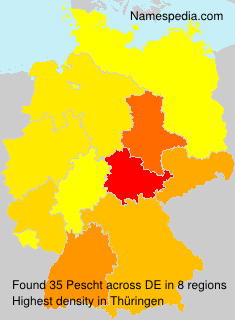 Surname Pescht in Germany Surname Pescht in Germany