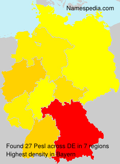 Surname Pesl in Germany Surname Pesl in Germany