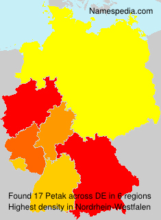 Surname Petak in Germany Surname Petak in Germany