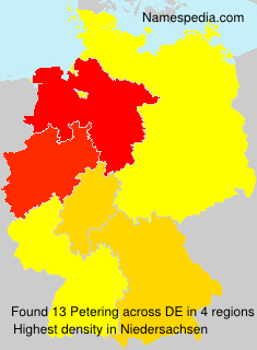 Surname Petering in Germany Surname Petering in Germany