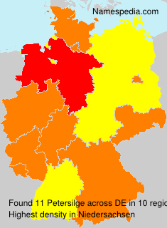 Surname Petersilge in Germany Surname Petersilge in Germany