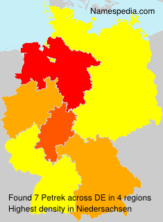 Surname Petrek in Germany Surname Petrek in Germany