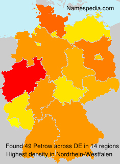 Surname Petrow in Germany
