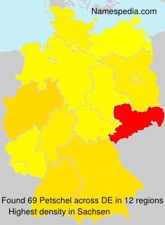 Surname Petschel in Germany Surname Petschel in Germany