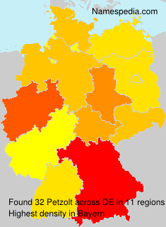 Surname Petzolt in Germany Surname Petzolt in Germany