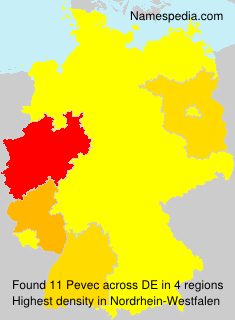 Surname Pevec in Germany Surname Pevec in Germany