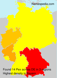 Surname Pex in Germany Surname Pex in Germany