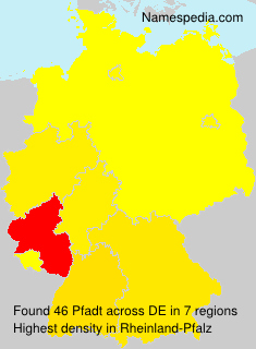 Surname Pfadt in Germany Surname Pfadt in Germany