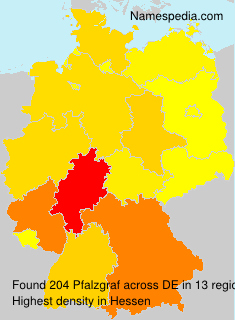 Surname Pfalzgraf in Germany Surname Pfalzgraf in Germany