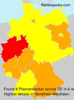 Surname Pfannenbecker in Germany Surname Pfannenbecker in Germany