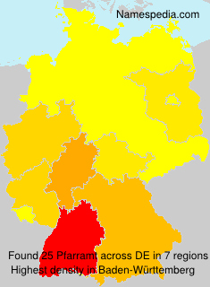 Surname Pfarramt in Germany Surname Pfarramt in Germany