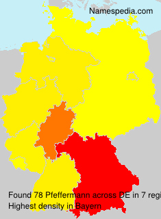 Surname Pfeffermann in Germany Surname Pfeffermann in Germany