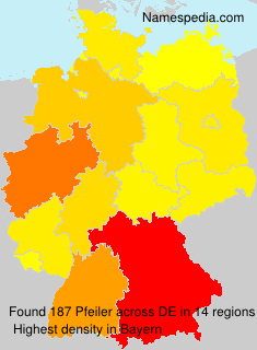 Surname Pfeiler in Germany Surname Pfeiler in Germany