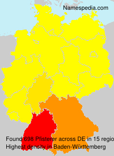 Surname Pfisterer in Germany Surname Pfisterer in Germany