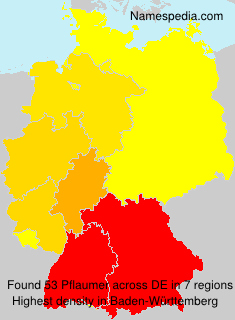 Surname Pflaumer in Germany Surname Pflaumer in Germany