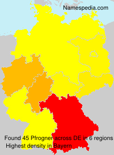 Surname Pfrogner in Germany Surname Pfrogner in Germany