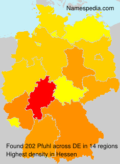 Surname Pfuhl in Germany Surname Pfuhl in Germany