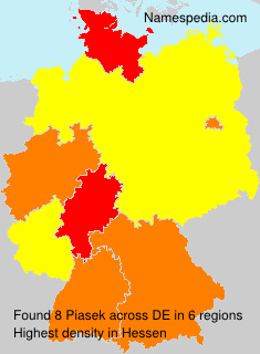 Surname Piasek in Germany Surname Piasek in Germany