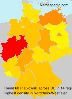 Surname Piatkowski in Germany Surname Piatkowski in Germany