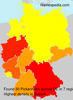 Surname Pickenhahn in Germany Surname Pickenhahn in Germany