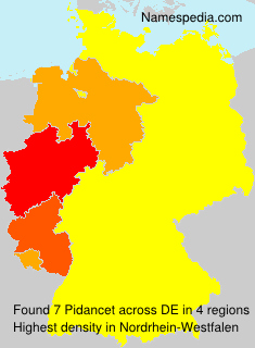 Surname Pidancet in Germany Surname Pidancet in Germany
