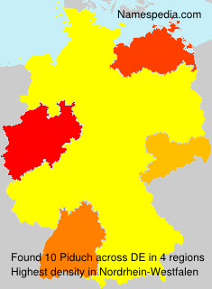 Surname Piduch in Germany Surname Piduch in Germany