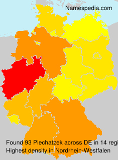 Surname Piechatzek in Germany Surname Piechatzek in Germany