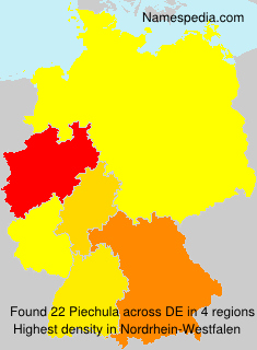 Surname Piechula in Germany Surname Piechula in Germany