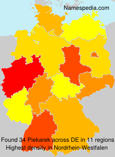 Surname Piekarek in Germany Surname Piekarek in Germany