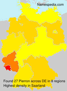 Surname Pierron in Germany Surname Pierron in Germany