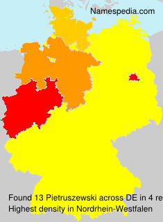 Surname Pietruszewski in Germany Surname Pietruszewski in Germany