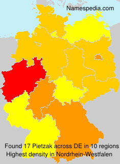 Surname Pietzak in Germany Surname Pietzak in Germany